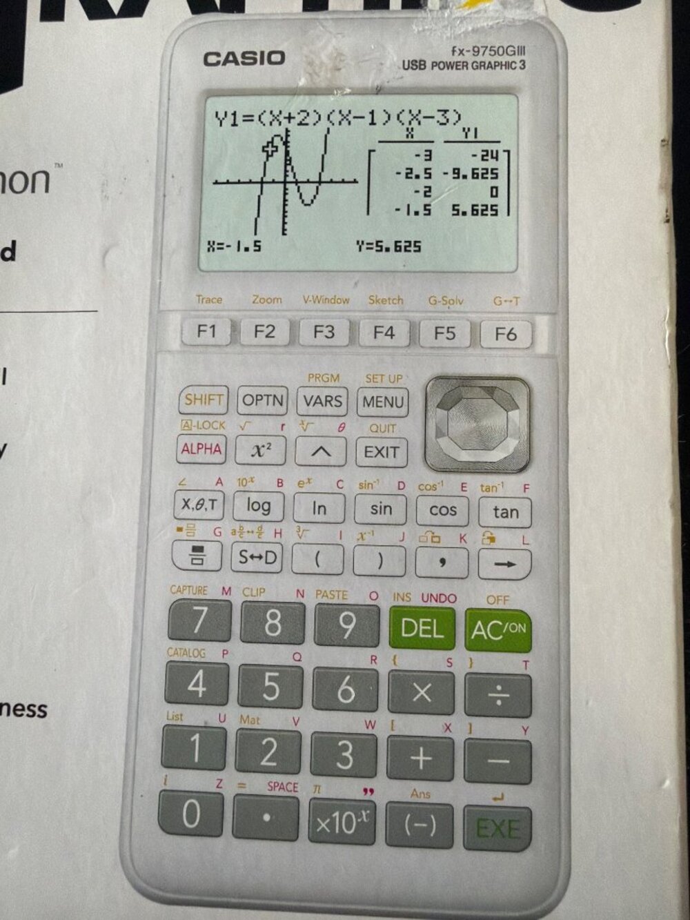 Casio FX-9750GIII-WE Graphing Calculator With Python For Math/Science Courses - Picture 4 of 6